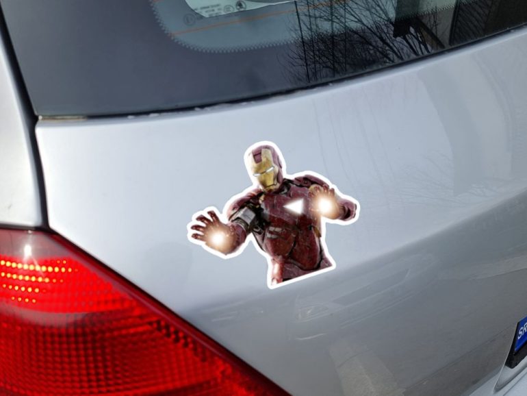 Iron Man Photo 2 stiker za laptop