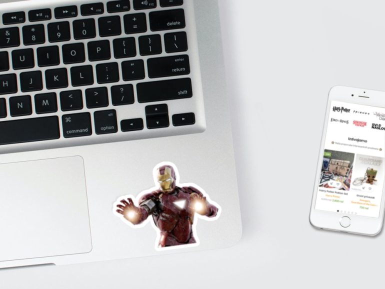 Iron Man Photo 3 stiker za laptop