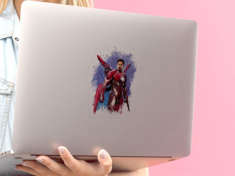 IronMan Splash 1 stiker za laptop