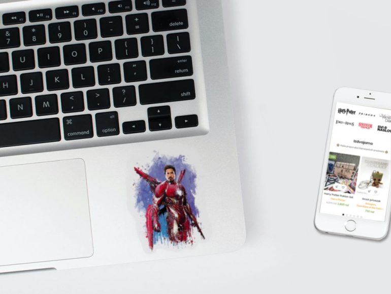 IronMan Splash 3 stiker za laptop