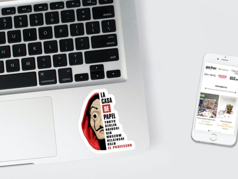 La Casa De Papel Imena 3 stiker za laptop