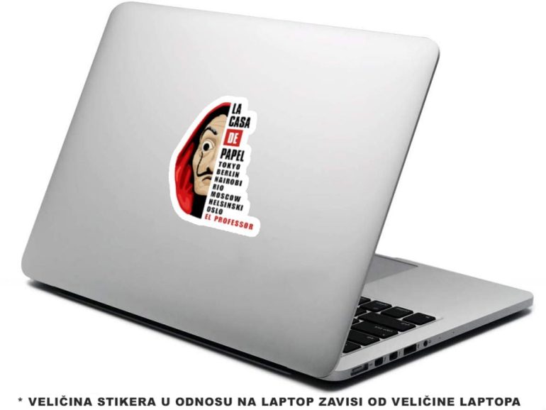La Casa De Papel Imena 5 stiker za laptop