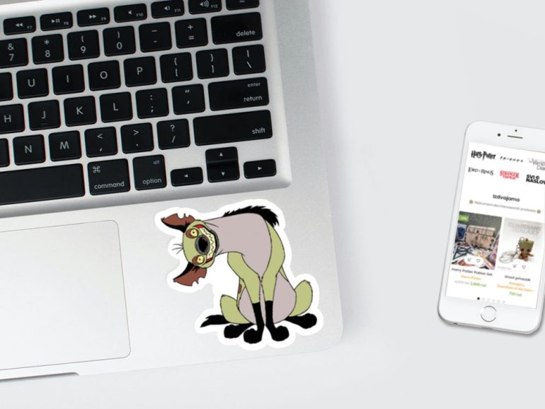 Lion King Hijena 3 stiker za laptop