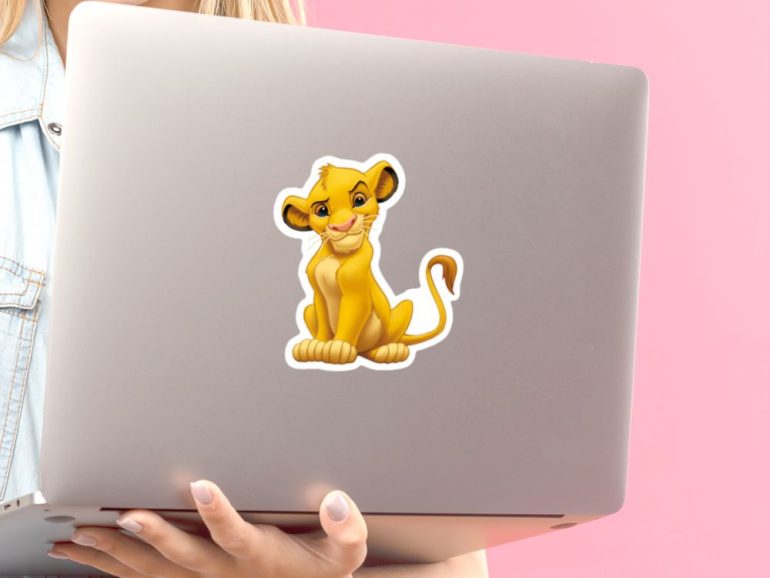 Lion King Simba 1 stiker za laptop