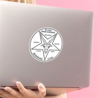 Lucifer Coin Nazad 1 stiker za laptop