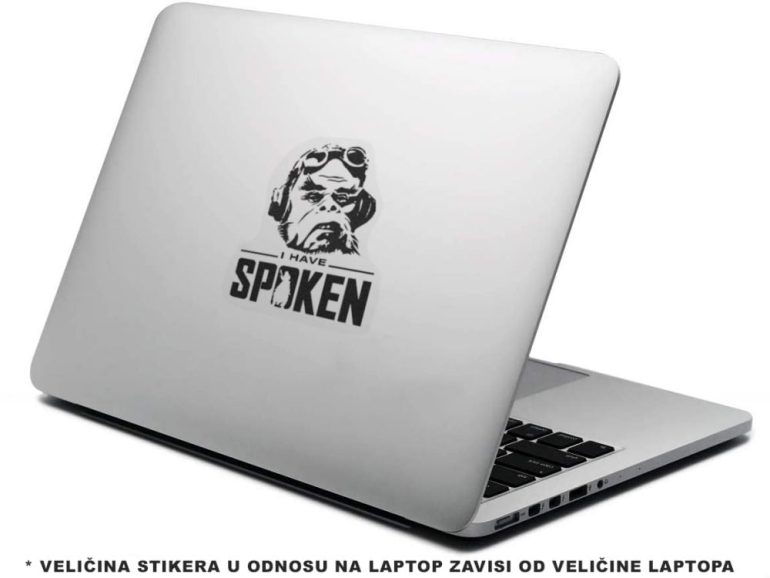 Mandalorian Spoken 5 stiker za laptop