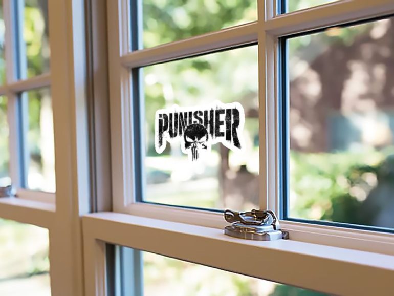 Punisher logo 4 stiker za laptop