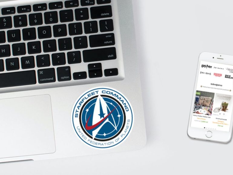 Star Trek Starfleet 3 stiker za laptop