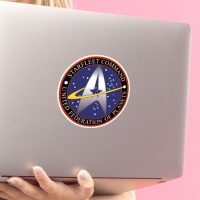 Star Trek Starfleet Command 1 stiker za laptop