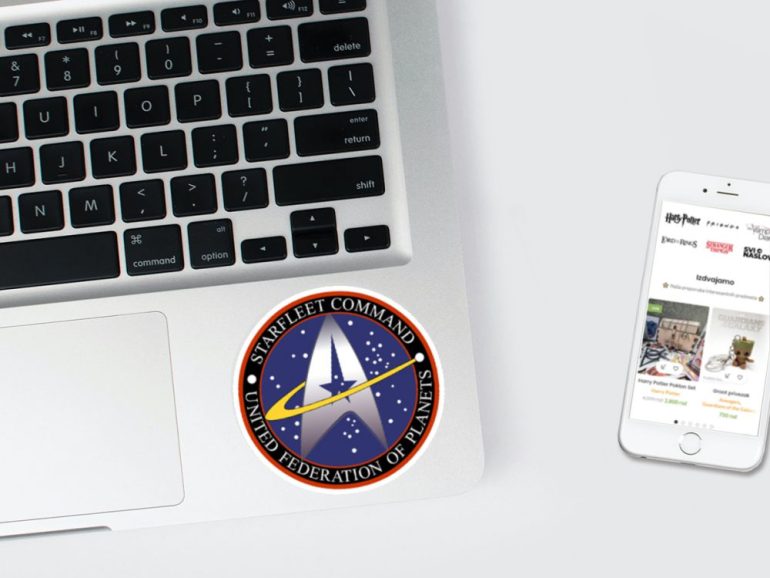 Star Trek Starfleet Command 3 stiker za laptop