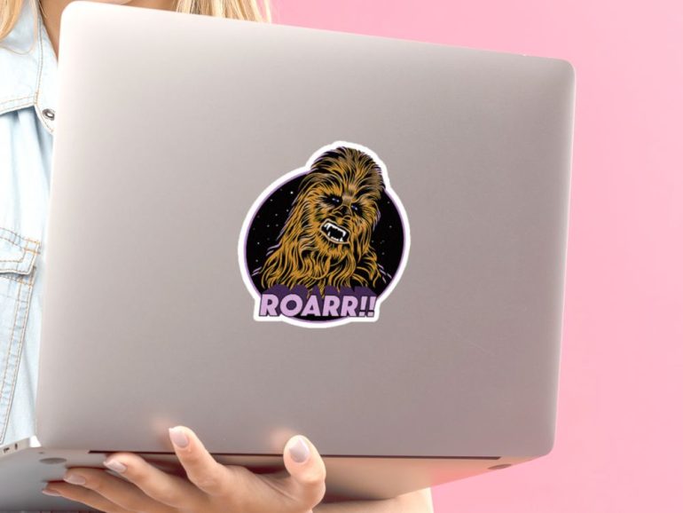 Star Wars Chewbacca 1 stiker za laptop
