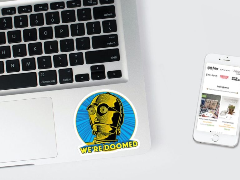 Star Wars Doomed 3 stiker za laptop