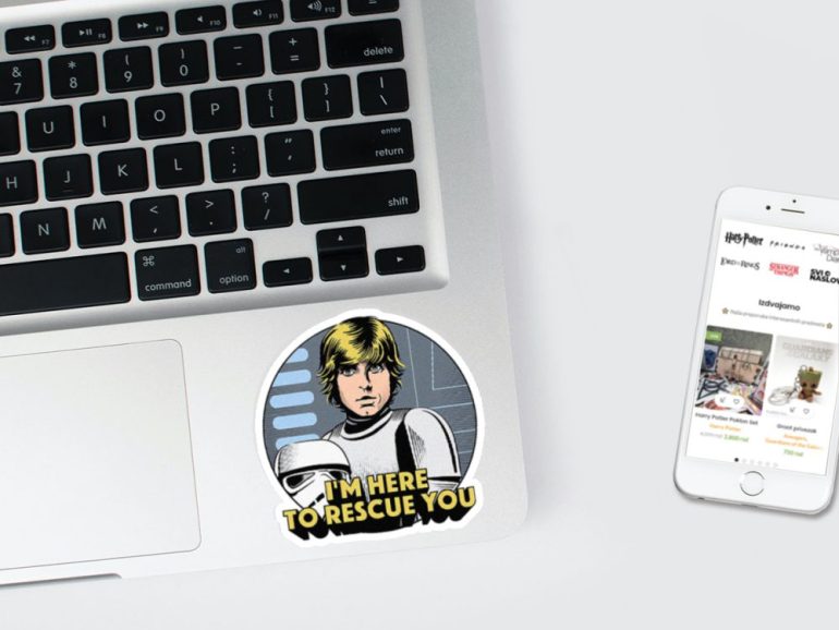 Star Wars Rescue 3 stiker za laptop