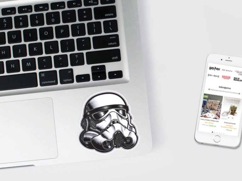 Star Wars Trooper 3 stiker za laptop