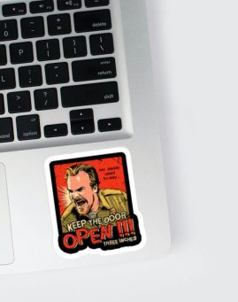 Stranger Things Door 3 stiker za laptop