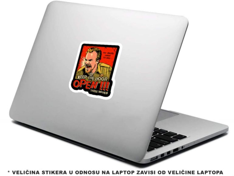 Stranger Things Door 5 stiker za laptop