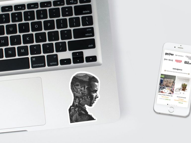 Stranger Things Eleven 3 stiker za laptop