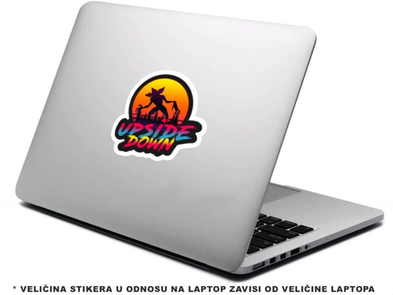 Stranger Things Upside Down 5 stiker za laptop