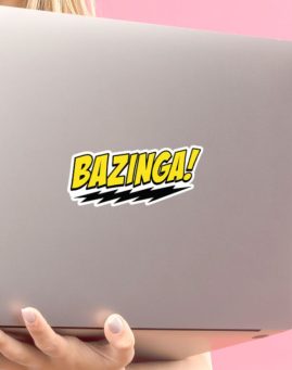 TBBT Bazinga 1 stiker za laptop