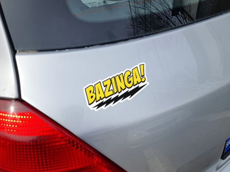 TBBT Bazinga 2 stiker za laptop