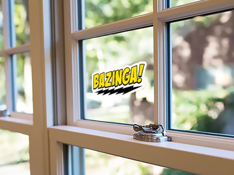 TBBT Bazinga 4 stiker za laptop