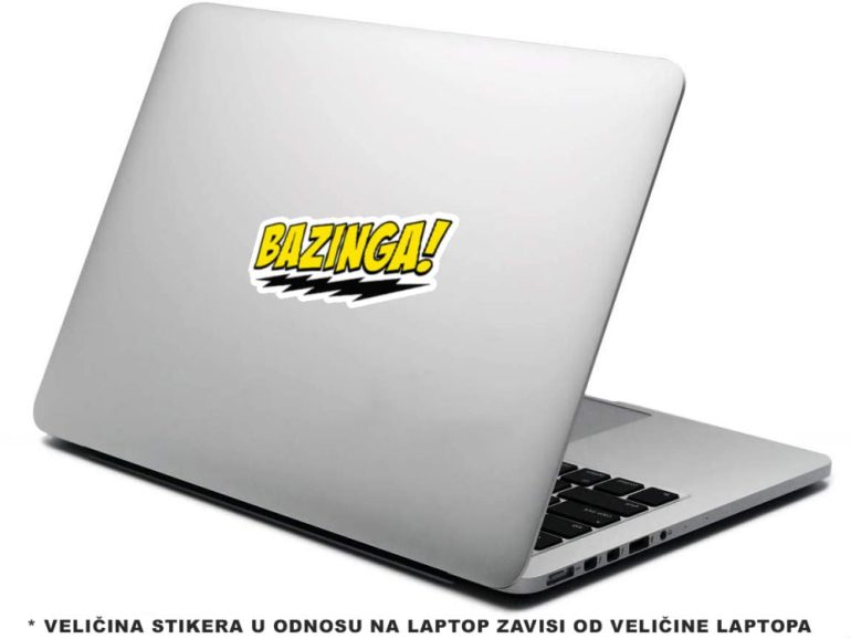 TBBT Bazinga 5 stiker za laptop
