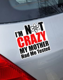 TBBT Not Crazy 2 stiker za laptop