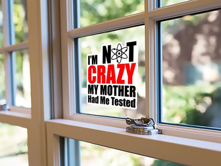 TBBT Not Crazy 4 stiker za laptop