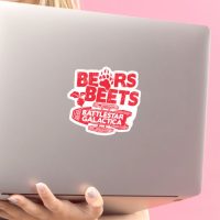The Office Bears Beats Battlestar Galactica 1 stiker za laptop