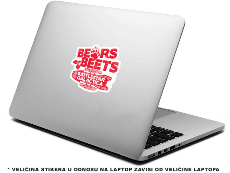 The Office Bears Beats Battlestar Galactica 5 stiker za laptop