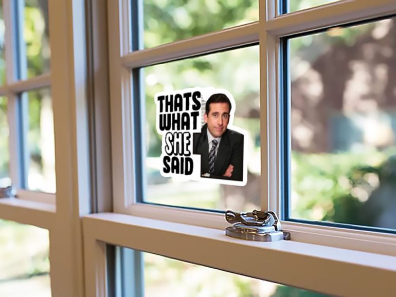 The Office Thats What She Said 4 stiker za laptop