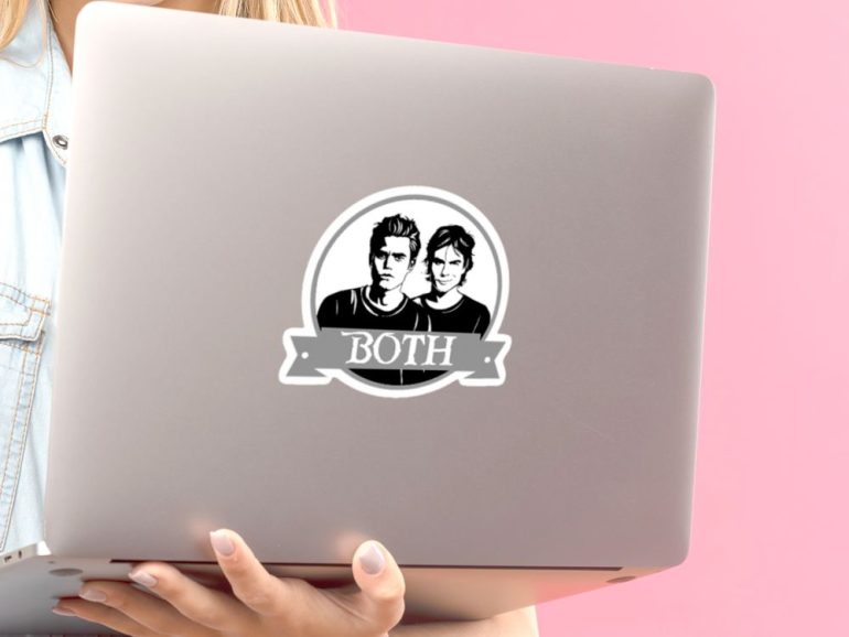 Vampire Diaries Both 1 stiker za laptop