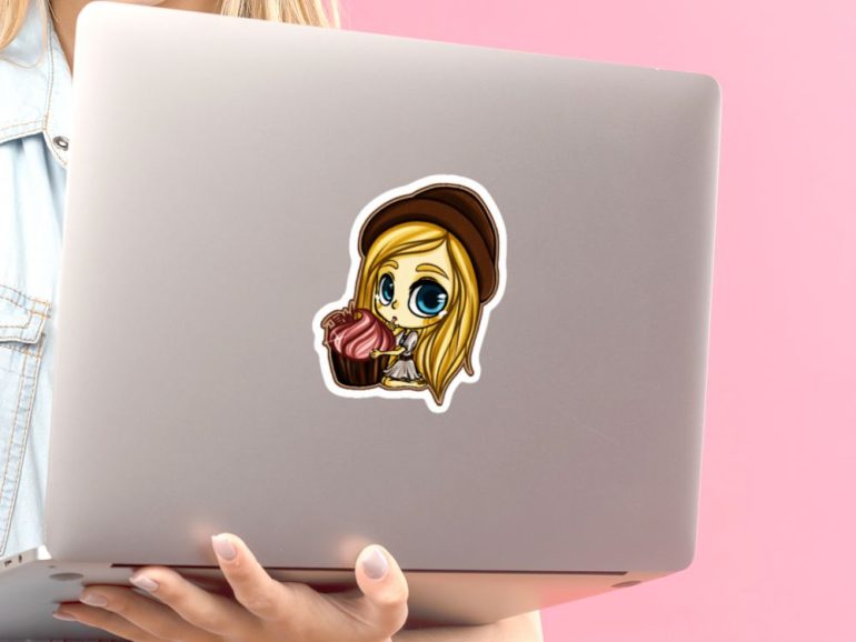 Vampire Diaries Caroline 1 stiker za laptop