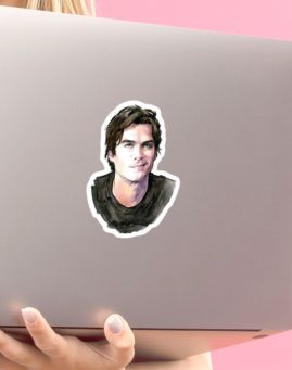 Vampire Diaries Damon 1 stiker za laptop