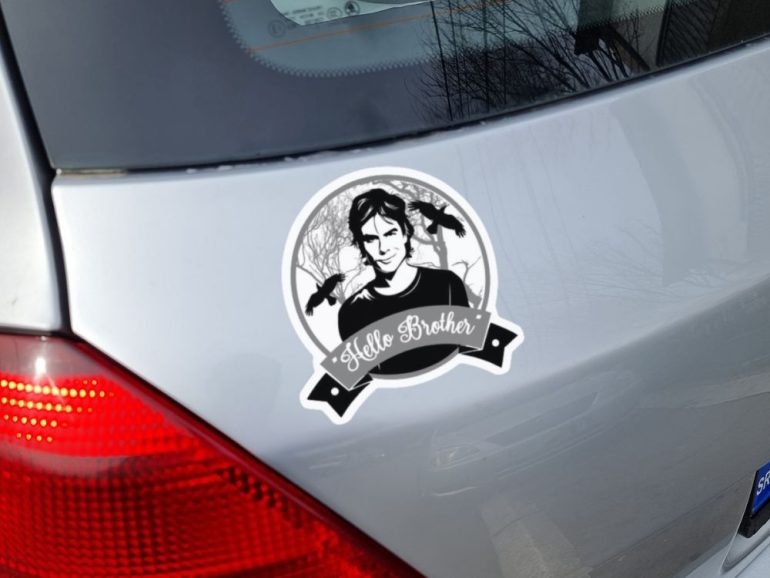 Vampire Diaries Hello Brother 2 stiker za laptop