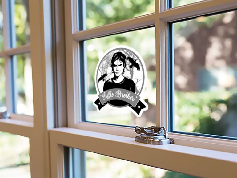 Vampire Diaries Hello Brother 4 stiker za laptop