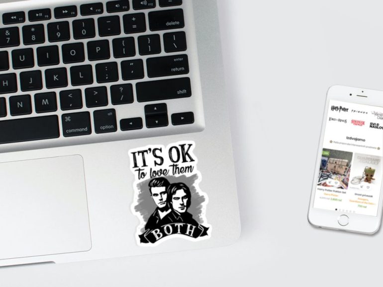 Vampire Diaries Its Ok 3 stiker za laptop