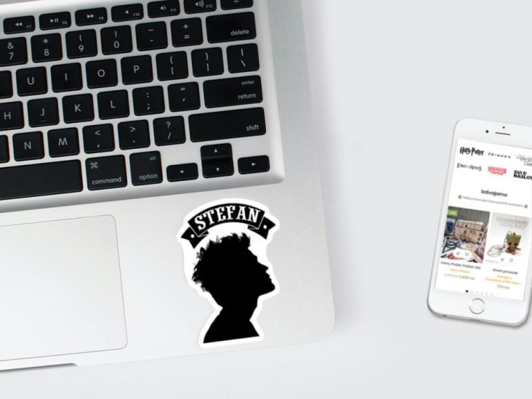 Vampire Diaries Stefan 3 stiker za laptop