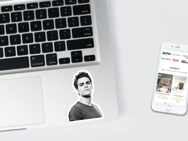 Vampire Diaries Stefan Foto 3 stiker za laptop