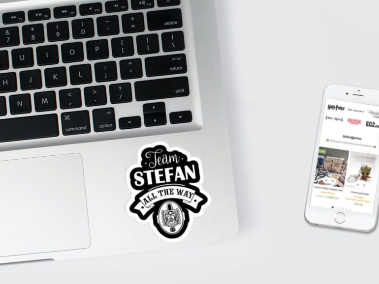 Vampire Diaries Team Stefan 3 stiker za laptop