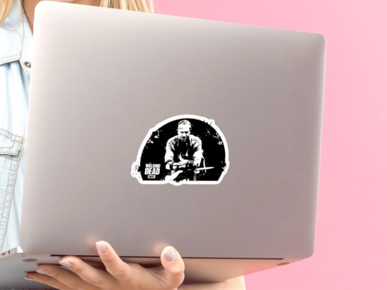Walking Dead Merle 1 stiker za laptop
