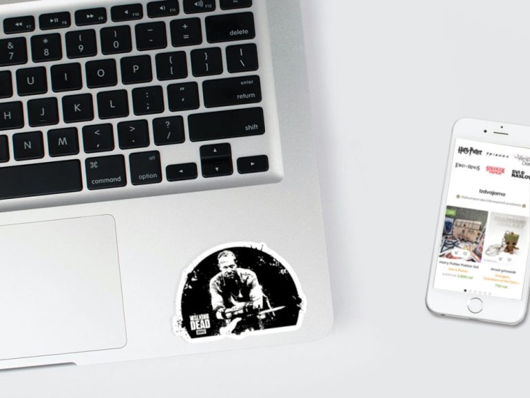 Walking Dead Merle 3 stiker za laptop
