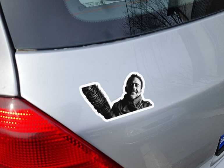 Walking Dead Negan 2 stiker za laptop