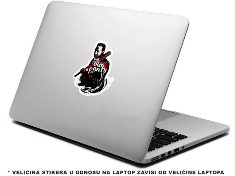 Walking Dead Negan Pants 5 stiker za laptop