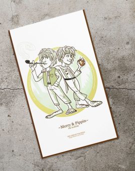 Merry and Pipin Gospodar Prstenova Bookmarker