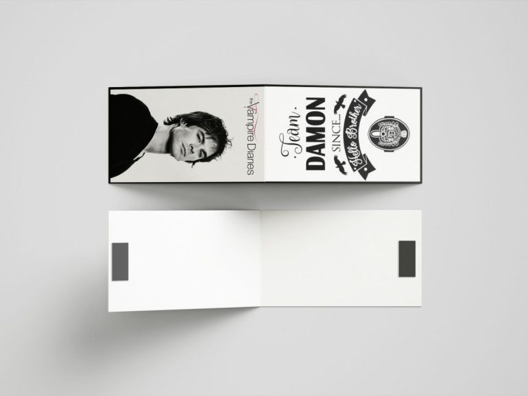 Team Damon 3 Vampirski Dnevnici Bookmarker Obelezivac