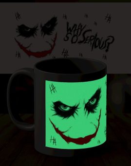 Why so serious levo m svetleca solja u mraku