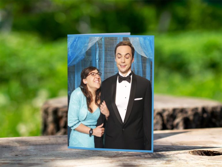 Big Bang Theory Amy and Sheldon cestitka 1