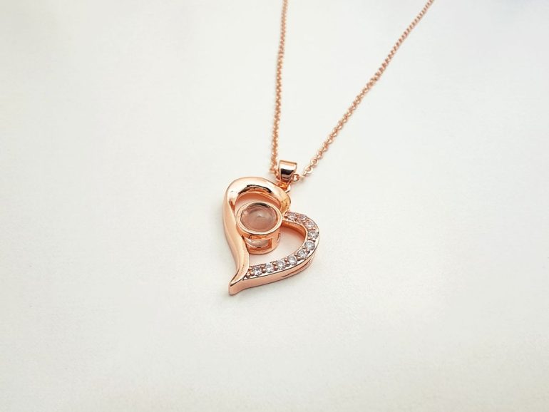 Love Ogrlica Srce Gold 1