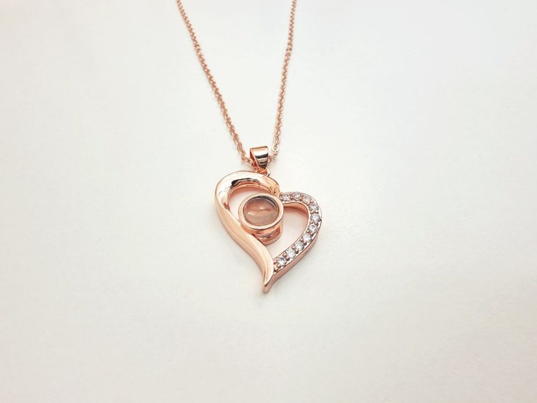 Love Ogrlica Srce Gold 2